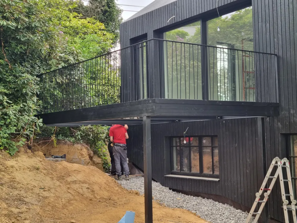 Terrasse sur pilotis